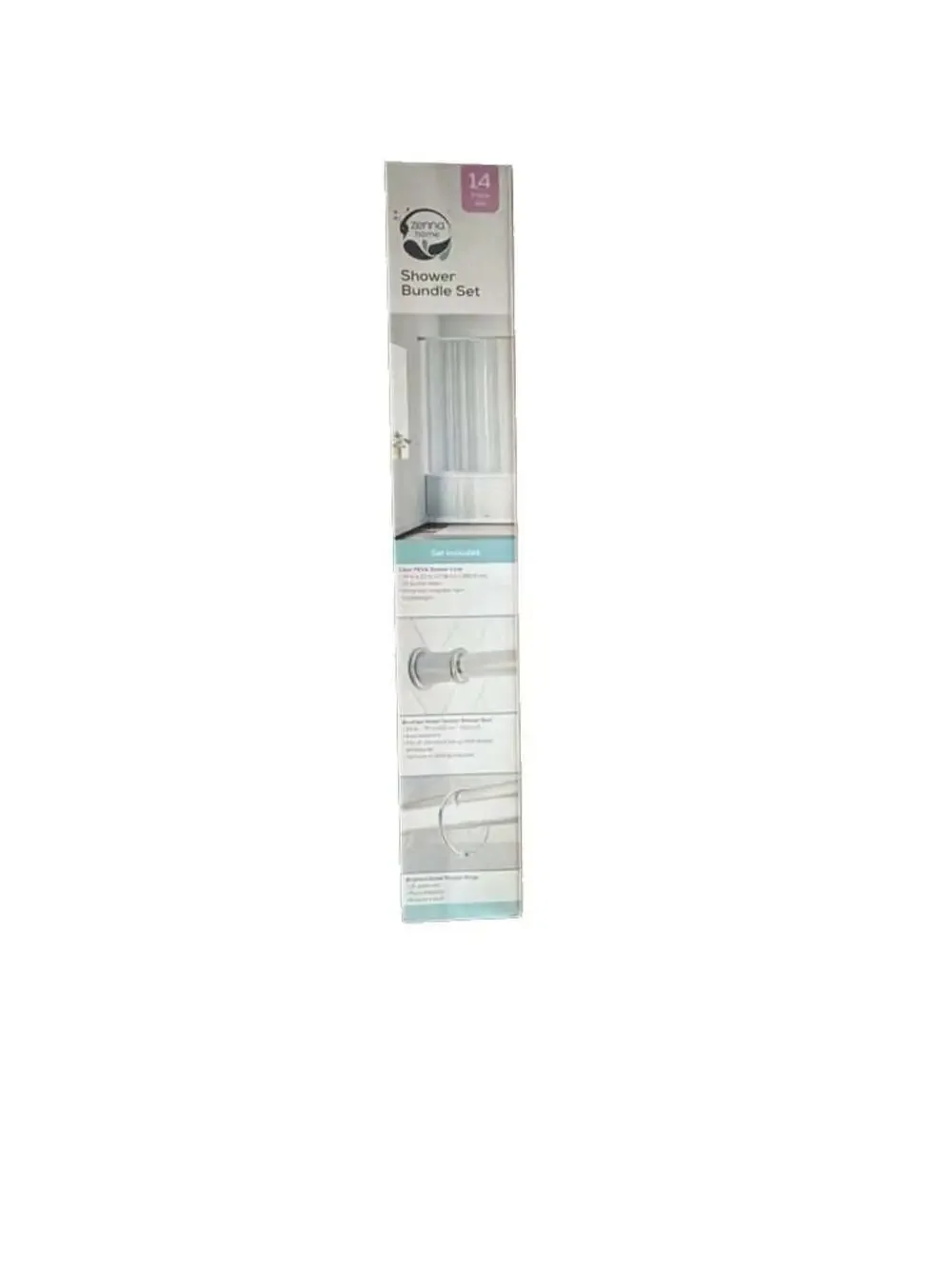 Zenna Home 14-Piece Shower Bundle Set Brushed Nickel